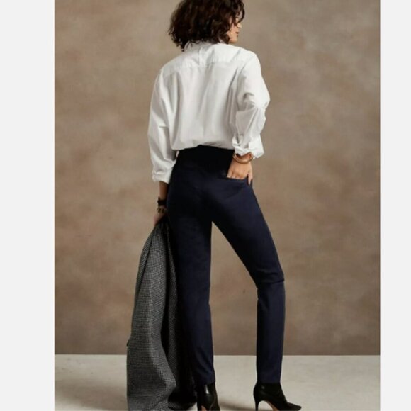 Banana Republic Modern Sloan Navy Blue Stretch Pants 00 PETITE #492626 RT$100 - Picture 3 of 11
